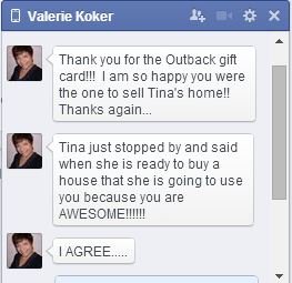 Facebook testimonial for Susanne Novak, Realtor