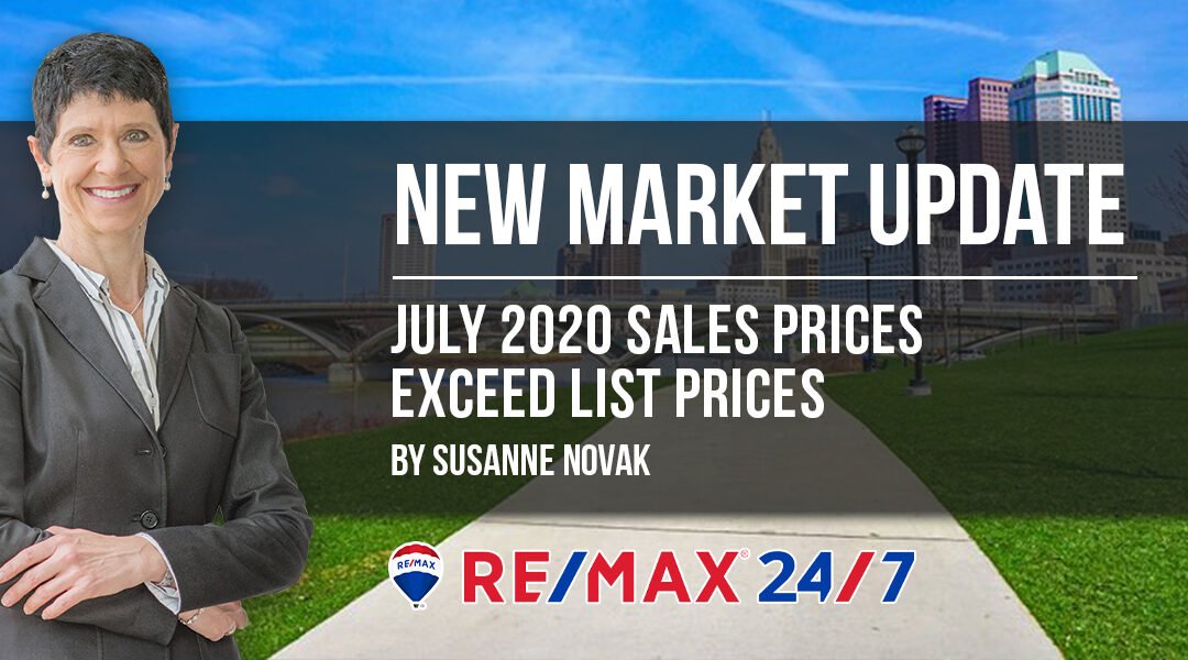Market Update July 2020: Sales Prices Exceed List Prices