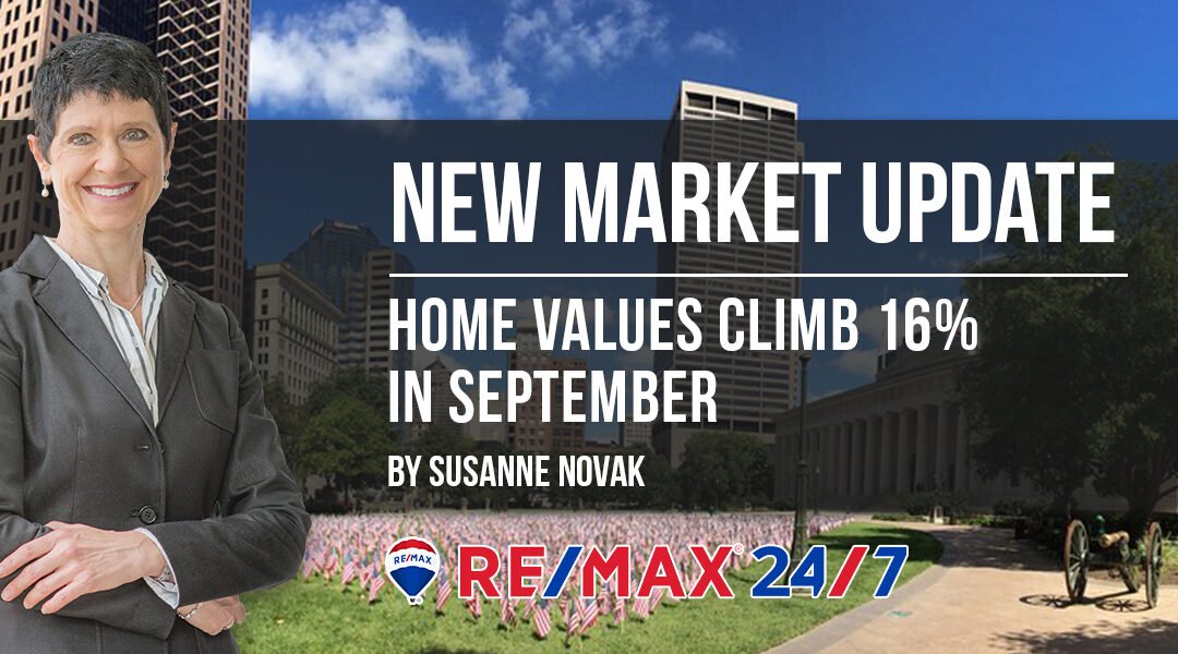 Market Update: Home Values Climb 16% in September