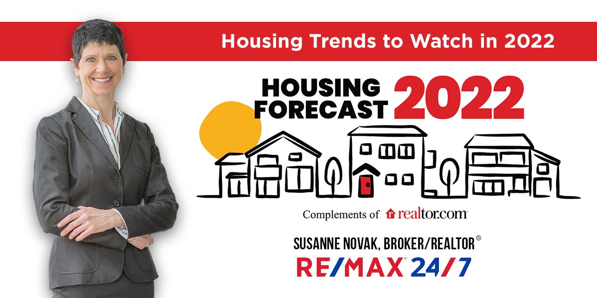 Housing Trends to Watch in 2022 - Susanne Novak, Broker/Realtor